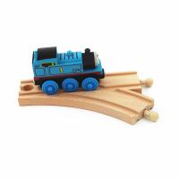 Accesorios De Pista De Tren De Madera Compatible Con Todas Las Marcas De Trenes Pista De Ferrocarril De Madera Para Juegos Educativos Para Niños Aged 4-6 - details 14