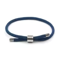 Pulsera De Hilo Simple Con Hebilla De Acero Inoxidable Amuleto Rojo Y Negro No Desvanecido Para Amigos Pulsera De Suerte - details 8