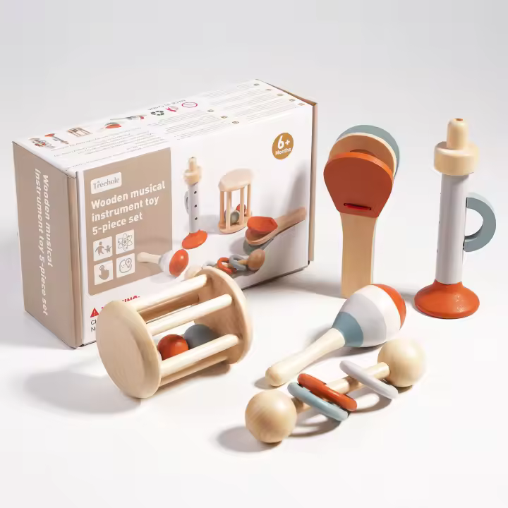 Juego De Instrumentos Musicales De Madera Para Bebés Montessori Xilofono De Percusión Para Niños De Preescolar Regalos Educativos - 1