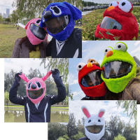 Cubierta De Peluche Para Casco De Motocicleta Dibujos Animados Protección Completa Para Salidas Al Aire Libre Divertidas Personales Regalo De Navidad - details 7