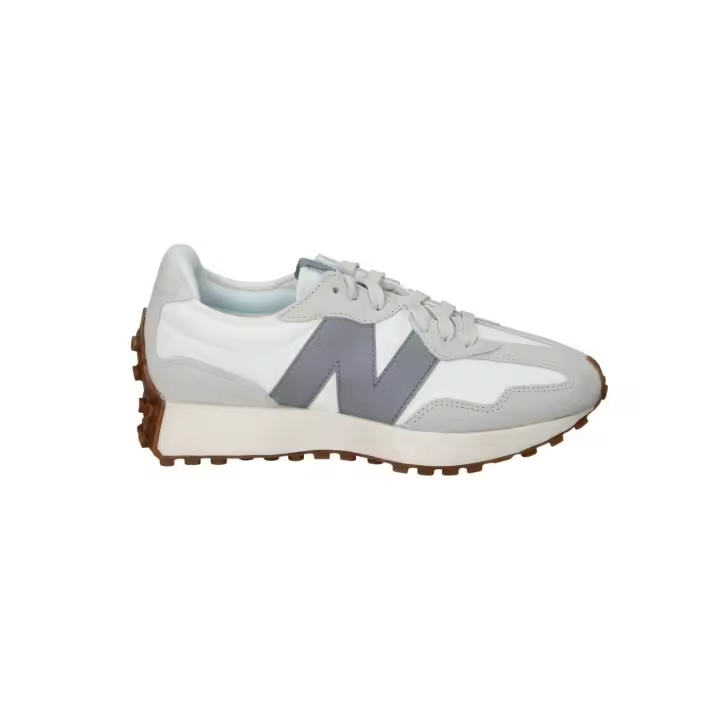 Zapatilla New Balance U327LT blanca y gris unisex - 1