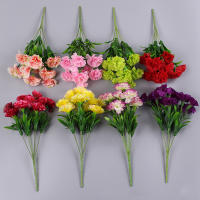 10 Cabezas De Carnaciones Artificiales En Colores Variados Decoración De Hogar Para Bodas Y Festivales Flores De Seda Bellas Y Realistas - details 3