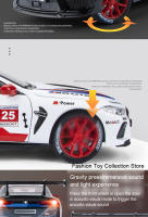 Modelo De Coche BMW M8 De Aleación 1:24 Con Sonido Y Luz Vehículo De Retroceso Para Juguete Decorativo Para Niños Regalo Simulación Alta - details 6