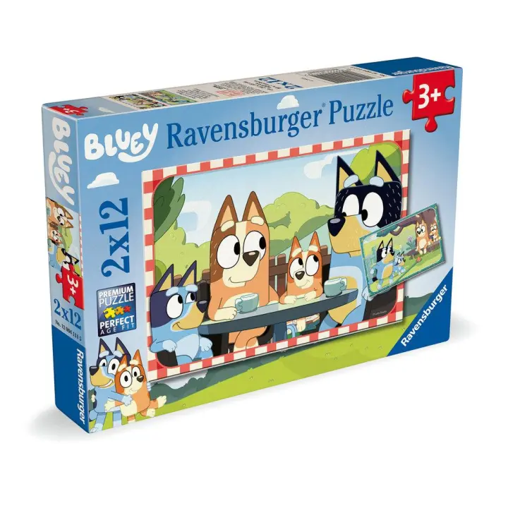 RAVENSBURGER PUZZLE 2X12 PIEZAS BLUEY 2 X 12 PIEZAS 19x27x3 Cms. - 1