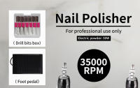 Taladro Eléctrico Inalámbrico Para Arte De Uñas Con Conector USB Set De Remoción De Esmalte Pulidora De Uñas De Bajo Ruido - details 0
