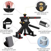 Kit Extractor de abolladuras sin pintura - Super PDR herramientas de reparación de abolladuras de coche 34 Años Experiencia, Ajuste Ancho/Altura, Ideal Hielo/Creases, Incluye Espejo + T-Bar + Pegamento 100% Removible, Regalo Navidad - details 2