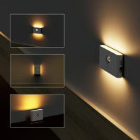 Lámpara De Noche LED Con Sensor De Movimiento Recargable Para Pared Armario Dormitorio Pasillo Camping Luz De Verano - details 10