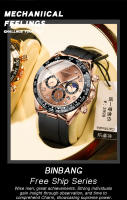 Reloj De Pulsera Deportivo Militar De Lujo Para Hombre Chronógrafo Luminoso Fecha Cuarzo Reloj Popular Masculino BINBOND - details 2