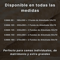 Novotextil Edredón Invierno Sherpa Extra Grueso 560gr/m2 Efecto Borreguito - Extra Suave, Cálido y Transpirable con 1 o 2 Fundas Almohada (50x70) - details 1