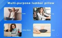 Almohada De Soporte Lumbar Para Alivio De Dolor De Espalda Con Tela De Espuma De Memoria Para Coches Sillas De Oficina Consolas De Juego Sofás Reclinadores Camas - details 6