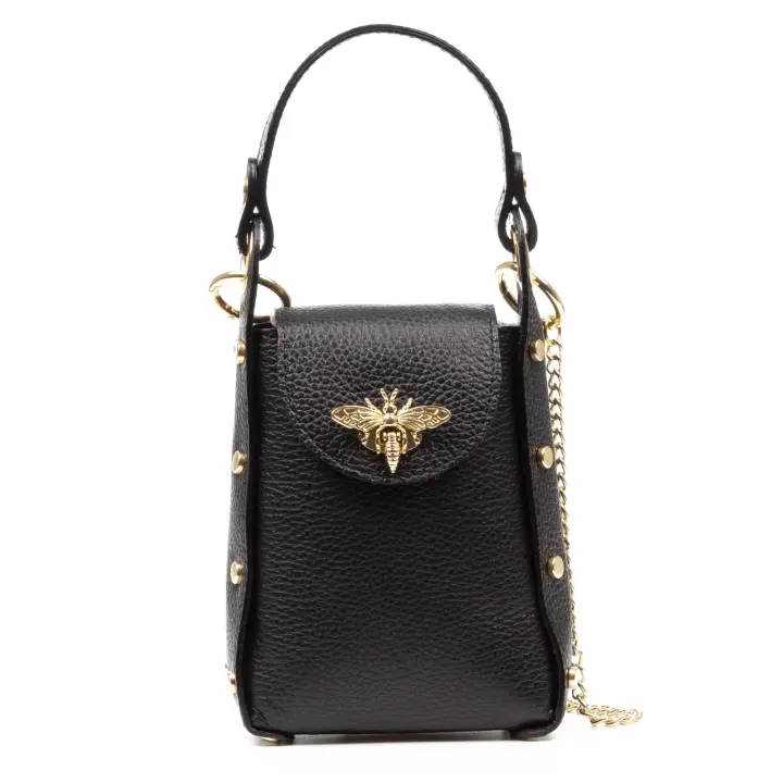 Firenze Artegiani. Alviano bolso de mano mujer. Piel auténtica Dollaro. Made in Italy. Vera Pelle Italiana. - 1