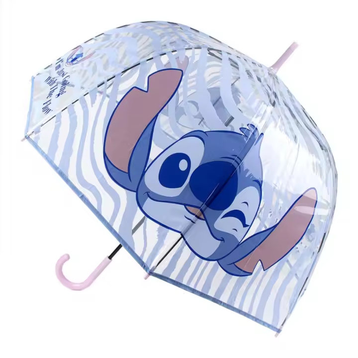 Disney Stitch Cerdá Paraguas Transparante Face Adulto 80006 - 1