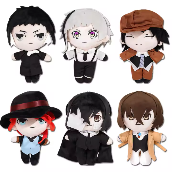 Muñeco De Peluche Bungou Stray Dogs 20cm Dazai Osamu Nakahara Chuya Edogawa Rampo Gogol Dostoevsk Anime Cosplay Regalo Para Niños - 1