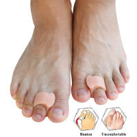 Pexmen Separadores De Dedos De Gel Suave 2/4/10Pcs Corrector De Hallux Valgus Y Dedo Encogido Para Cuidado Del Pie Herramienta Ortopédica De Silicona No Eléctrica - details 1
