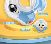 JINGPOU - Anillo de natación para bebé con doble bolsa de aire, anillo de cuello para bebé recién nacido de 0 a 12 meses, suave - details 11