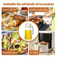 2in1 500ml Plastic Spray Oil Sprayer Bottle Spray Oil Dispenser Oil Jar Cruet BBQ Kitchen Baking Roasting Picnic Kitchen Tool - details 5