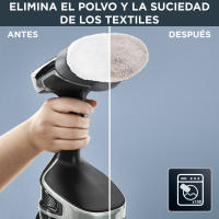 Access Steam Force de Rowenta, cepillo de vapor de mano, potente rendimiento de vapor, elimina arrugas, desinfecta y quita polvo, pelos y pelusas, formato de mano, vapor natural, seguro en todos los textiles, se calienta en 25 s, DR8250D1 - details 1