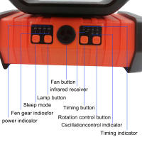 Ventilador Portátil LED De 20000mAh Con Gancho Para Camping Pesca Picnic Emergencias Carga USB Material De Acero Inoxidable - details 5