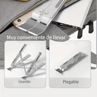 Sanda - Soporte para Computadora Portátil de Metal Plegable y Altura Ajustable - details 3