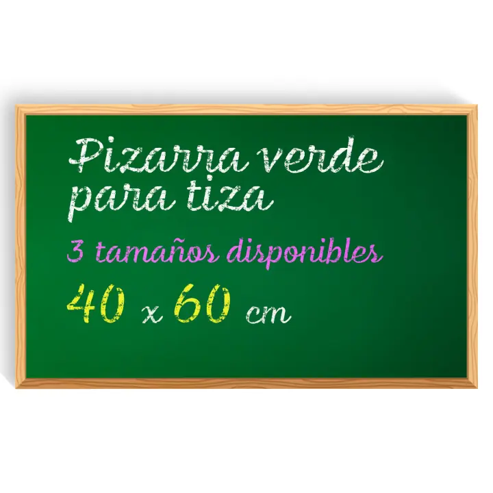 Pizarra Tiza, Pizarra Verde para Pared con Material de Montaje, Pizarra para Niños, Escuela y Hogar, Pizarra Tiza Pared ideal Aulas, Restauración y Vivienda - Ofituria (40x60) - 1