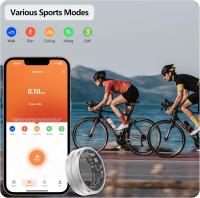 Anillo intelente con seguimiento de actividad física para hambres y Mujeres, podómetro, monitor de Frecuencia cardíaca, oxígeno en sangre, Sueño, resistant to Agua hasta 5 ATM y watería de Largo duración, compatible con iOS y Android. - details 1