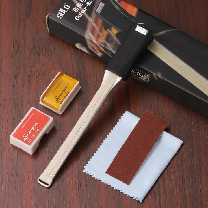 Accesorio De Guitarra 2-en-1 Cuerda Bow Que Crea Sonido De Cello Y Violín Doble Cara Herramienta De Arrastre Y Pulido Universal - 1