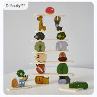 Juguete De Madera Para Bebés Animal De Pila Equilibrio Montessori Educativo Desarrollo Infantil Juguetes Naturales Para Niños 3-6 Años - details 9