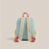 Strawberry Printed Canvas Backpack - Cute dopamine contrast color backpack, beautifully decorated, perfect for outdoor travel, also an ideal gift for Christmas, Halloween, Easter and Thanksgiving. - details 4