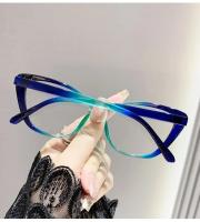 Gafas De Lectura Fashion Purple Cat Eye Con Marco De Mariposa Anti Luz Azul Gradiente Para Computadora Y Lectura - details 15