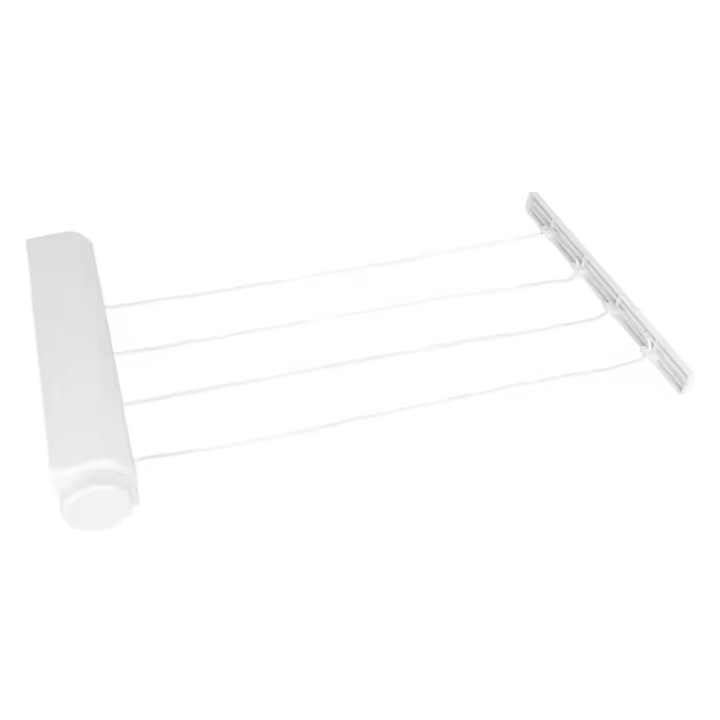 Tendedero retráctil para interiores, colgador de secado de ropa montado en la pared, estante Invisible para Baño - 1