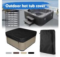 Square Garden Hot Tub Cover, 210D Oxford Fabric Swimming Pool Cover, Waterproof, Dustproof, UV Protection, Various Sizes Available, 231 x 231 x 30 cm - details 2