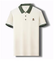 Camisa Polo Para Hombre Con Bordado De Oso Cartoon Manga Corta Estilo Casual Transpirable Para Verano 2024 Comodidad Y Brevedad - details 14