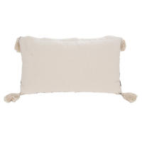 CAPRILO REGALOS & DECORACIÓN Cojín Decorativo Rectangular de Algodón con Relleno "Cenefas y Borlas". Adornos. Decoración del Hogar. Regalos Originales. Textil. 61 x 36 x 10 cm - details 1