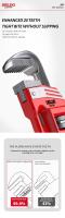 Llave De Tubería Multifuncional DELIXI ELÉCTRICA De 8/10 Pulgadas Herramienta Industrial Pesada Universal Para Mantenimiento - details 3