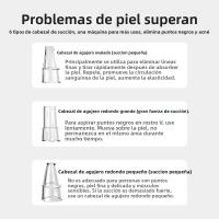 Kit De Vacío Para Puntos Negros Y Acné Herramienta Eléctrica De Limpieza Facial Con 3 Niveles De Succión Para Rostro Y Nariz - details 6