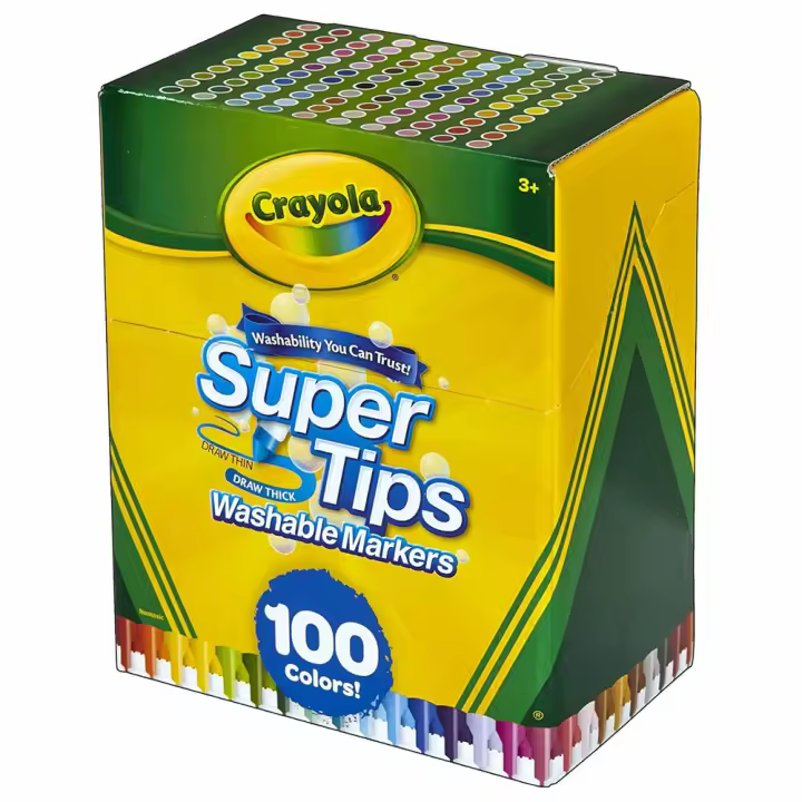 Rotuladores Super Tips Lavables 100 uds - 1