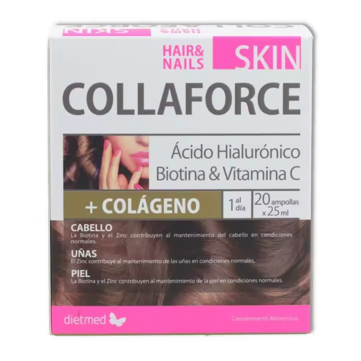 Dietmed Collaforce Skin Piel Cabello Uñas 20 unidades - 1