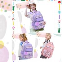 Mochila Estética DE LA mochara de La Tela Escocesa funcional de Bookbag TALKS LA Escuela Púrpura (only Bolso), moChila Linda PARES LA moChila de las niñas - details 4