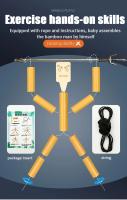 Juego Interactivo De Bambú Para Dos Jugadores DIY Competencia De Muñecos De Hilo En Escritorio Juguete Educativo Para Fiestas - details 4