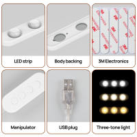 Espejo De Maquillaje LED Con Luces De Vestíbulo USB Para Baño Iluminación De Escritorio Ajustable Brillo Y Temperatura De Color - details 10