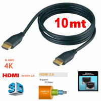 Cable HDMI 10 metros. Full HD, V2.0,  4K-2K. 18 Gbps. TRICOM - details 0
