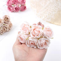 6Pcs Arreglo De Flores Artificiales Peonía Para Decoración De Hogar Y Bodas Decoración De Habitaciones Falsas Flores Para Wreaths De Manualidades Y Regalos - details 3