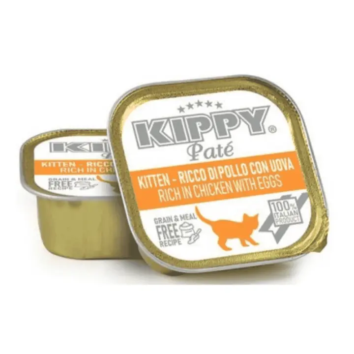 Kippy Paté de Pollo y Huevo para Gatitos – Lata 90 g - 1