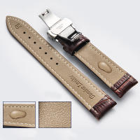 Correa De Reloj De Cuero Genuino Con Cierre De Mariposa En Madera Para Relojes Compatible Con Pulseras De 18mm 20mm 22mm 24mm Accesorios De Relojería - details 4