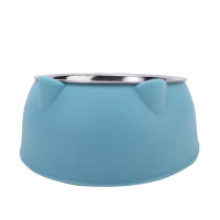 Tazón De Alimentos Para Gatos Y Perros De Acero Inoxidable Creativo Y Lindo Inclinado Para Mascotas Alimento Y Agua - details 13
