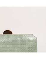 Bolso de mano rígido para fiesta boda bautizo eventos color verde - details 2