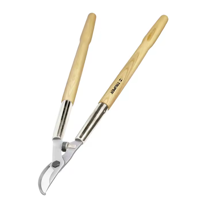 Tijera de Poda Truper Classic® de Dos Manos con Hojas de Acero y Mangos de Madera - 70 Cm - 1