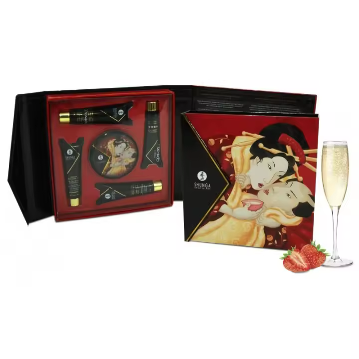 Shunga Kit Geisha Fresas Con Cava - 1