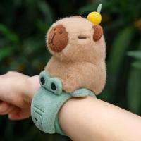 Capybara Slap Snap Wrap Muñequera De Peluche Divertida Para Mano Regalo Creativo Y Divertido Juguete De Perro Gato Kawaii - details 12