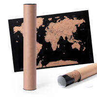 Mapamundi Rascable Nature ARMIPRINT - Papel Laminado 43x28,5 Cm - Rascador Incluido - Estuche Eco-Friendly - details 5